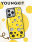YoungKit Polka Dots iPhone 15 Pro Cover Case - Yellow (Original)