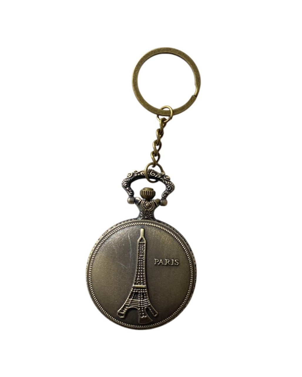 Paris Pocket Watch Keychain Main image