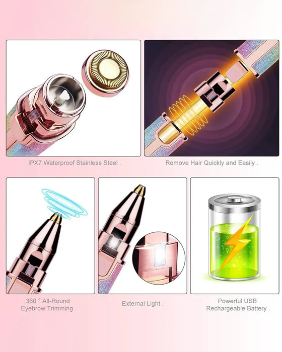 Rechargeable Sensitive Skin Facial Epilator Secondary image