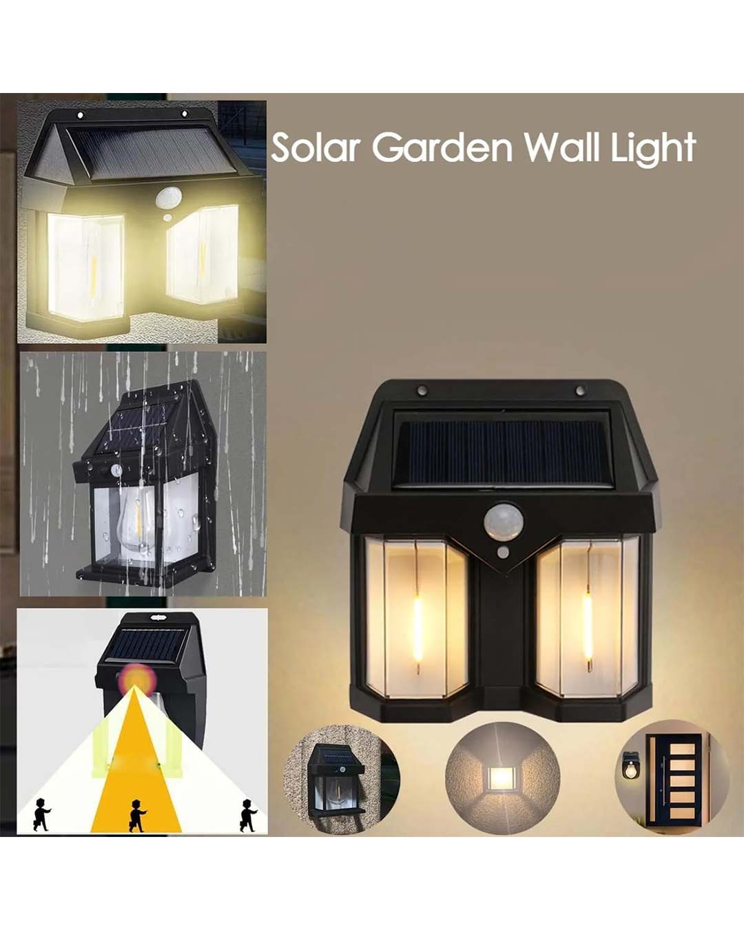 Waterproof Solar Interaction Wall Lamp Main image