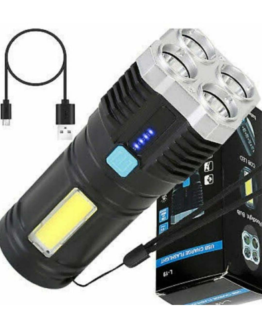 Rechargeable 5 Torch with Sib High Low Brightness Main image