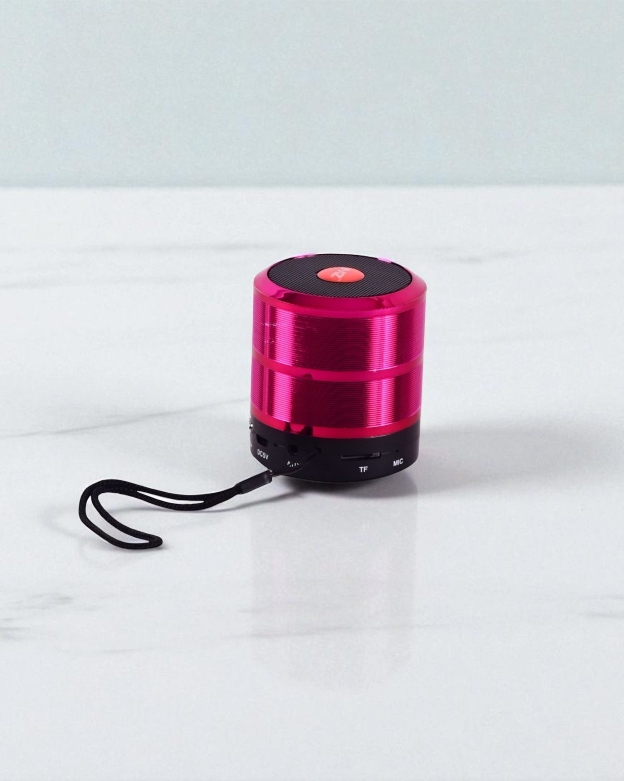 Mini Bass Barrel Bluetooth Speaker – Metallic Pink Secondary image