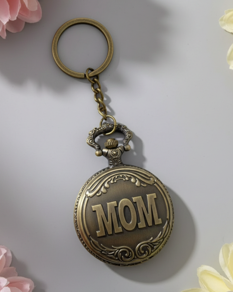 Mom Pocket Watch Keychain Secondary image