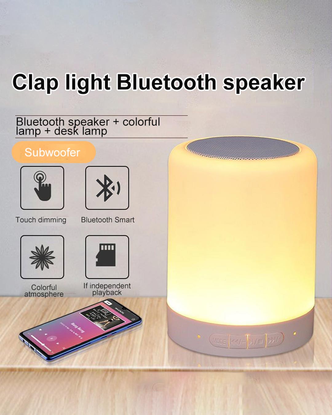 Touch Lamp Bluetooth Speaker Secondary image