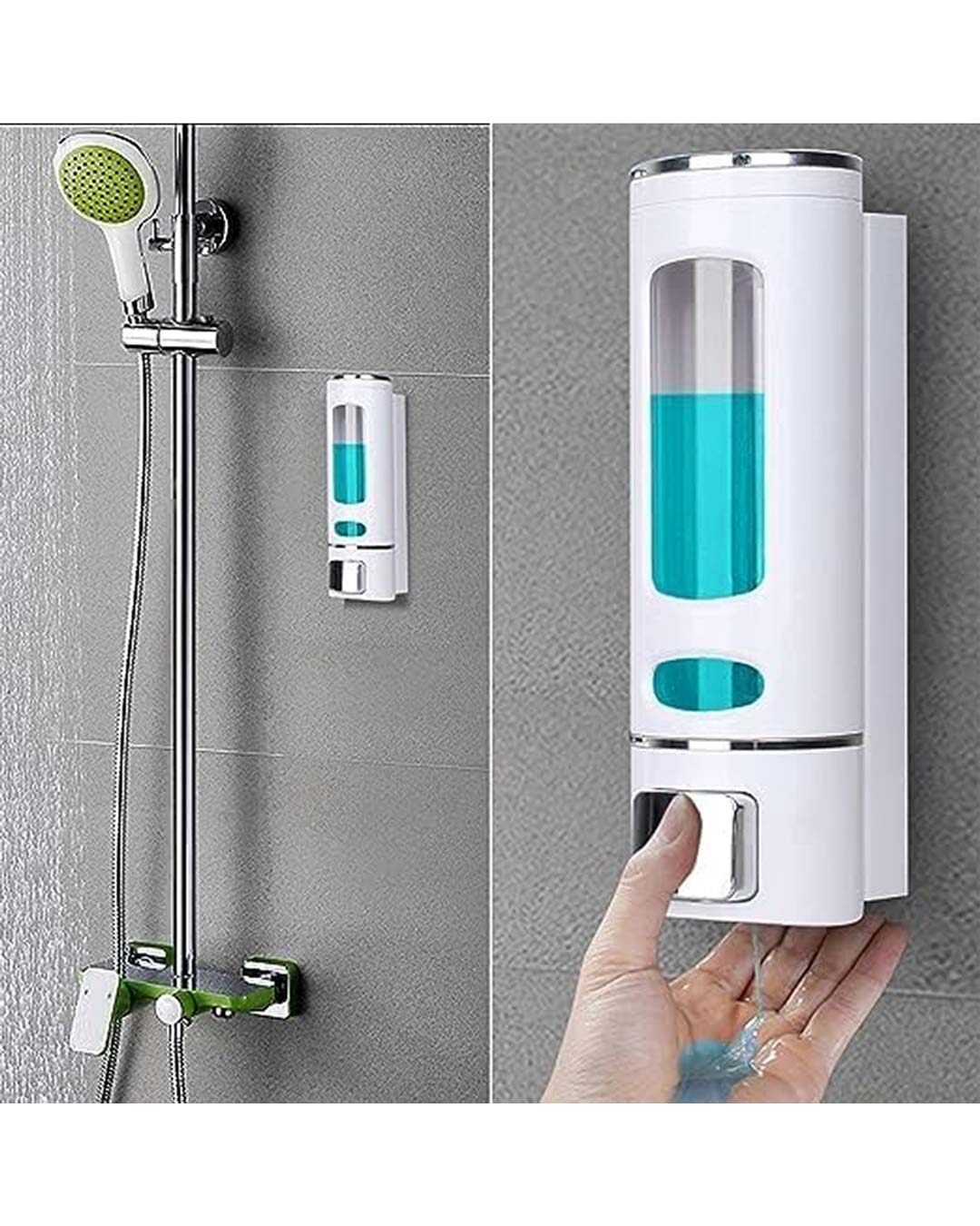 Wall Mounted Soap Shampoo Dispenser For Bathroom Basin Kitchen Sink Main image