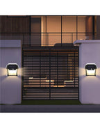 Dual Bulb Solar Interaction Outdoor Wall Lamp