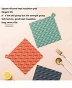 Heat Resistant Silicone Square Trivet Mat - Set of 2