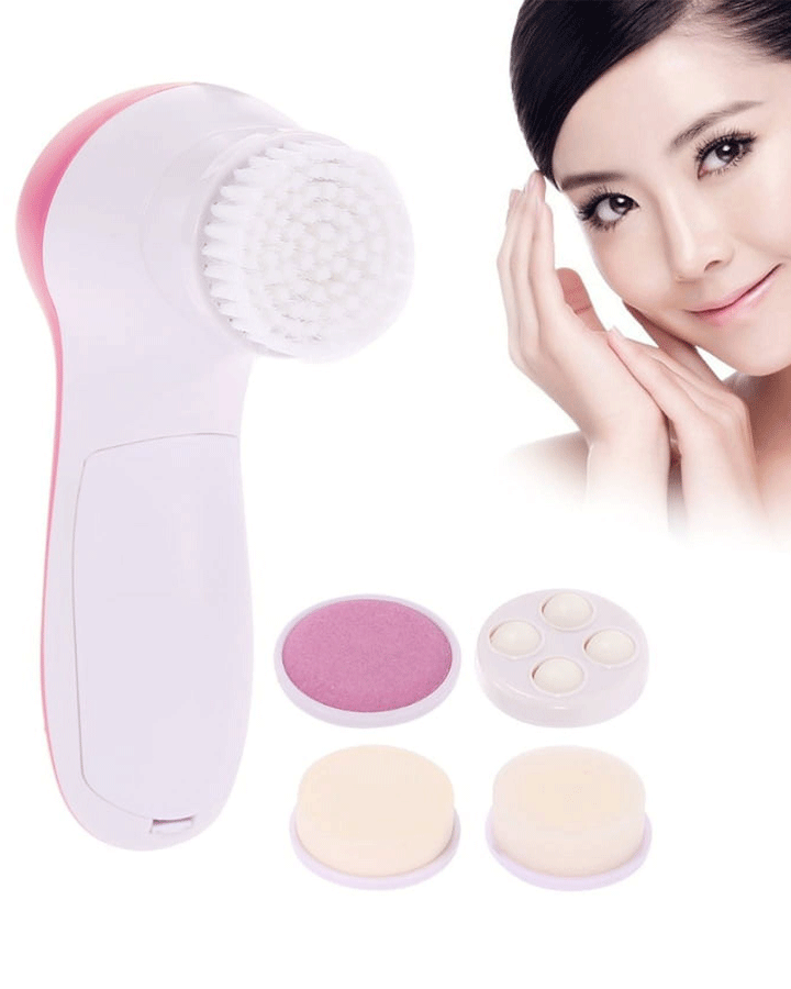 5-In-1 Facial Cleansing Brush - Green Main image