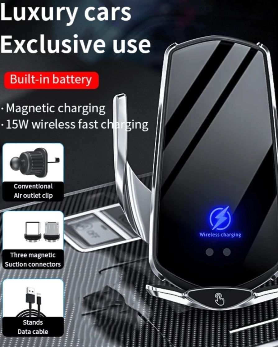 Smart Sensor Car Mobile Holder with Wireless Charger